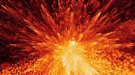 Fire Explosion with approaching particles 2, fire blast HD wallpaper ...