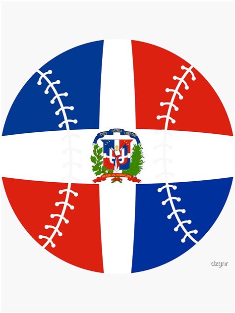 "Dominican Republic Baseball Flag" Sticker for Sale by dzgnr | Redbubble