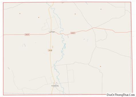 Map of Zavala County, Texas - Thong Thai Real