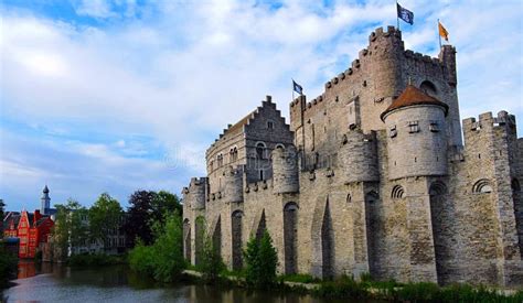 Castle in Ghent, Belgium stock photo. Image of castle - 96118972