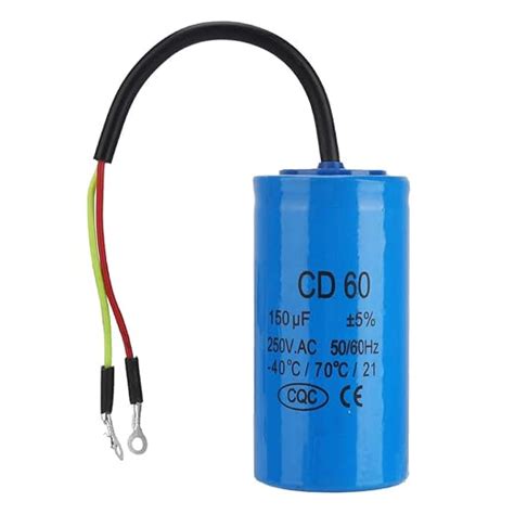 CD60 Run Capacitor, Capacitores Elétricos Industriais, Run Capacitor Com Cabo De Fio 250V AC ...