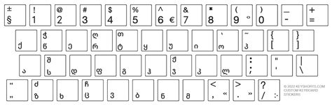 Georgian Bilingual Keyboard Stickers for Mac and PC | Keyshorts