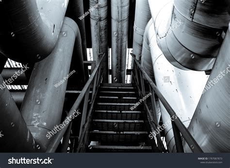 Industrial Metal Stairs Metal Stairs Steps Stock Photo 1787087873 | Shutterstock