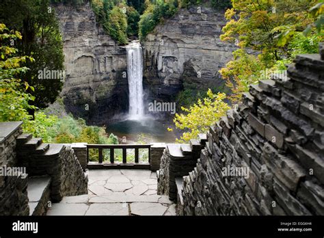 Taughannock Falls New York State Park, Ithaca Finger Lakes Region, Tompkins County central New ...