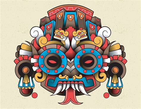 tlaloc mask mexico 3270536 Vector Art at Vecteezy