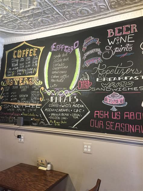 Menu at Deja Brew Cafe, Warrenton