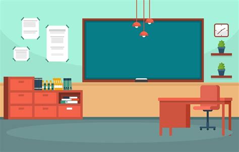 Download Empty Classroom in High School Illustration for free | School ...