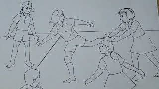 Kabaddi Drawing For Kids