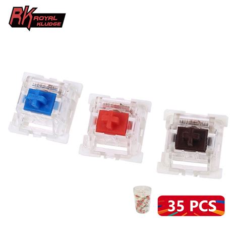 RK ROYAL KLUDGE Switch Original Mechanical Keyboard Switches Red Brown ...