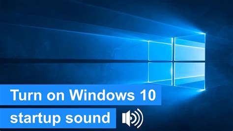 How to turn on Windows 10 startup sound (step by step) - YouTube