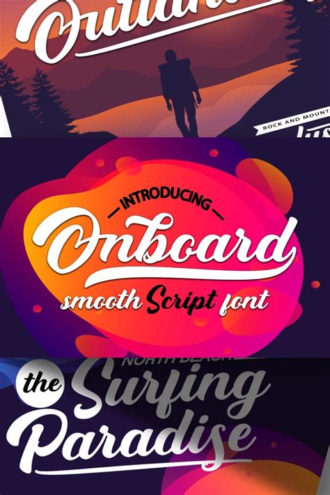 Onboard | Smooth Script Font #87218 | Cool fonts, Web design, Cursive fonts