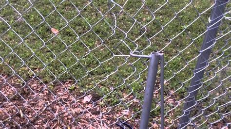 How to patch and repair a chain link fence DIY - YouTube