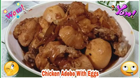 Chicken Adobo With Eggs - YouTube