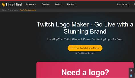 AI Free Twitch Logo Maker – Medium