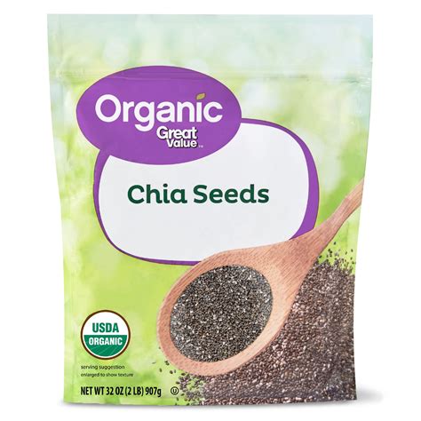 Great Value Organic Chia Seeds, 32 oz - Walmart.com