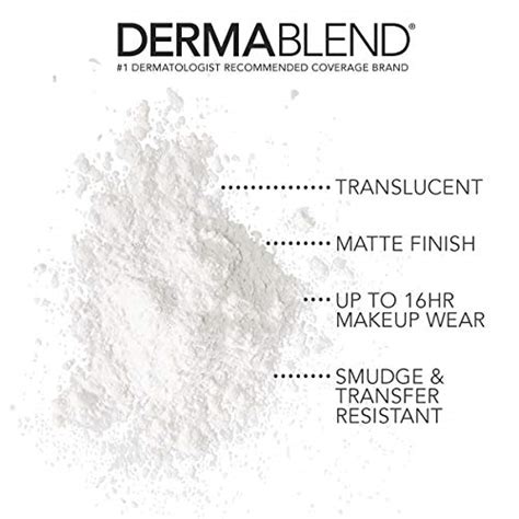 Dermablend Loose Setting Powder, Translucent Powder for Face Makeup, Mattifying Finish and Shine ...