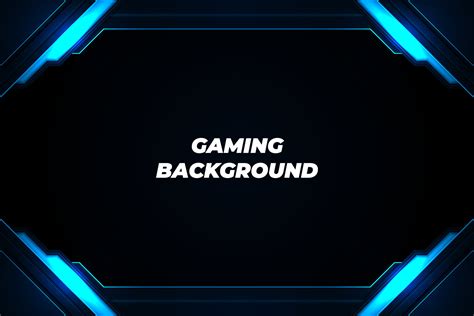 Gaming background black and blue with element 5217252 Vector Art at Vecteezy