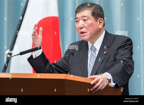 Tokyo, Japan. 3rd Sep, 2014. Shigeru Ishiba, newly appointed state ...