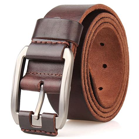 designer belt men luxury 100%real full grain thick cowhide genuine leather vintage 3.8cm sport ...