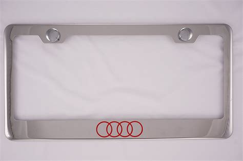 Audi Chrome License Plate Frame with Cap, By PRC - Walmart.com - Walmart.com