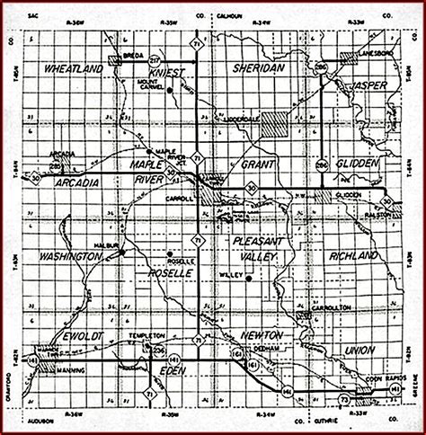 Map Of Carroll County Iowa Townships - map : Resume Examples #yKVBKdl2MB