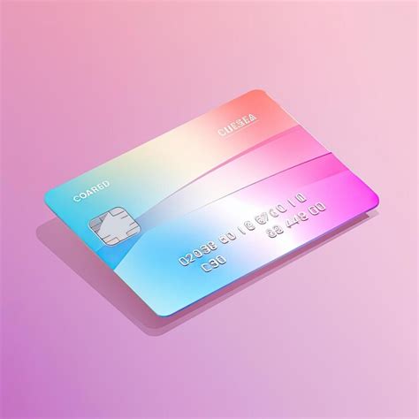 Premium AI Image | a credit card of a pink background