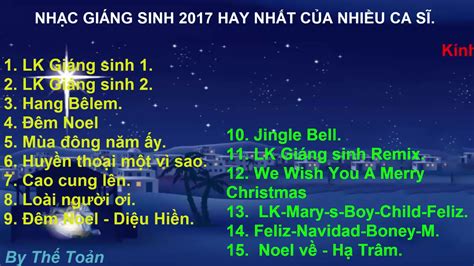 NHẠC GIÁNG SINH 2017 HAY NHẤT - YouTube