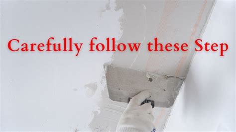 How To Repair Plaster Ceiling Cracks | Sagging In 2021 | ToolSpart