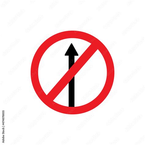 forbidden - road sign. Stop road sign with hand gesture. Vector red do ...