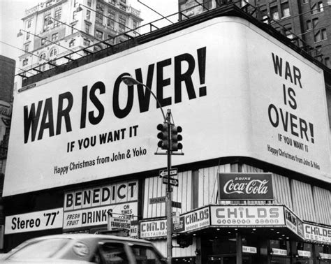 15 December 1969: John Lennon and Yoko Ono's 'War Is Over' poster campaign is launched