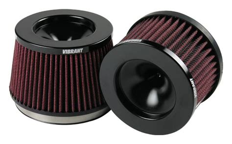 Air Filters: Vibrant Short Filter for Turbo Inlet, 4.25" Turbo Filter