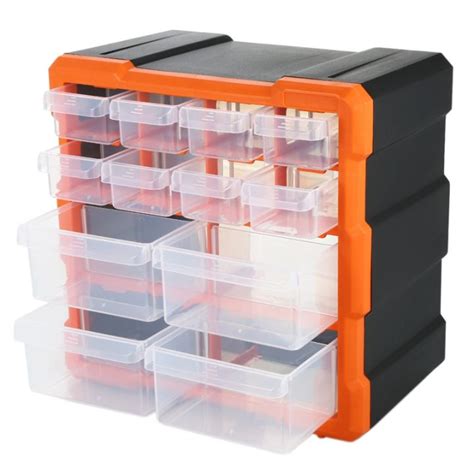 Drawer PP+PS Parts Storage Box Multiple Compartments Slot Hardware Box ...