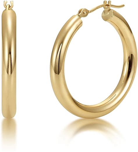 Next Level Jewelry - 14K Yellow Gold 3MM Polished Round Tube Hoops ...