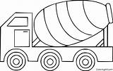 Cement Truck Coloring Pages  ColoringAll sketch template
