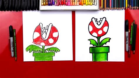 How To Draw A Mario Piranha Plant - Art For Kids Hub