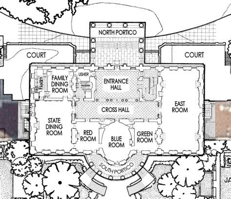 The White House Residence Floor Plan - floorplans.click