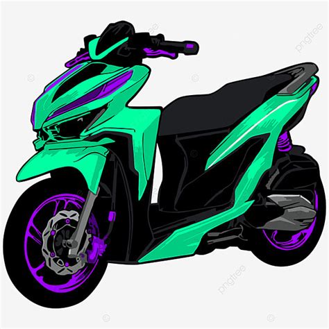 Modification Clipart Vector, Motorcycle Matic Vario Modification Vector ...