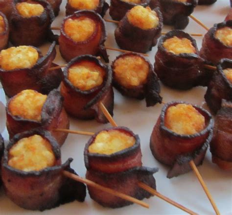 My Patchwork Quilt: BACON WRAPPED TATER TOTS