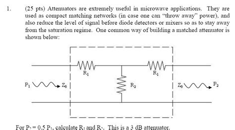 Solved Attenuators are extremely useful in microwave | Chegg.com