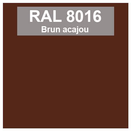 Teinte RAL par couleur dominante marron - Code peinture RAL