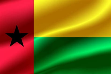 Premium Photo | Flag of Guinea Bissau as the background.