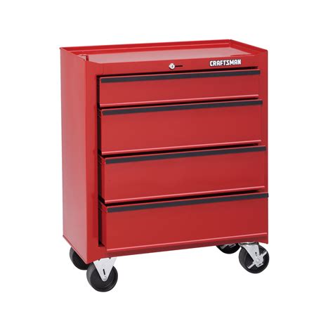 Craftsman 26-1/2" 4-Drawer Roll-Away Homeowner Tool Chest - Red - Tools ...