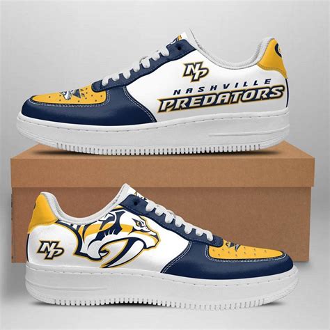 Nashville Predators Hockey Team Nike Air Force 1 Shoes - RobinPlaceFabrics