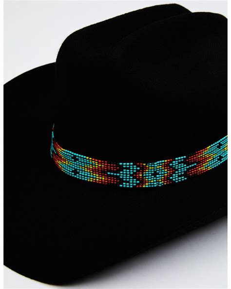 Austin Accent 11 Row Beaded Hat Band in 2021 | Beaded hat bands, Beaded ...