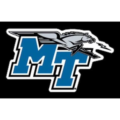 MTSU Decal MT Mascot Logo 12"