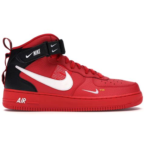 Nike Air Force 1 Mid Utility University Red - 804609-605 - CA