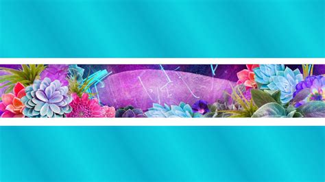 Tropical Neon Purple Youtube Banner Template hosted at ImgBB — ImgBB