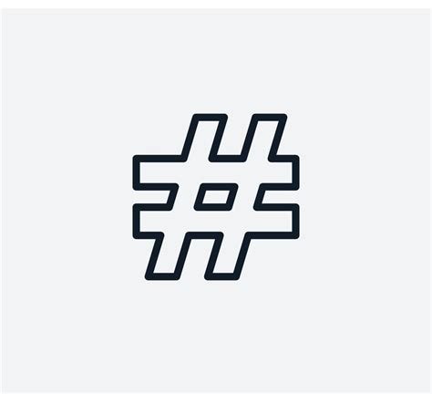 Hash tag icon vector logo design template 7820786 Vector Art at Vecteezy