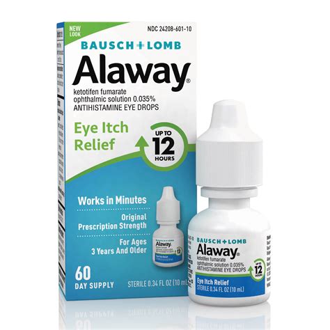 Alaway® Antihistamine Eye Drops (Ketotifen Fumarate Ophthalmic Solution 0.035%) from Bausch ...