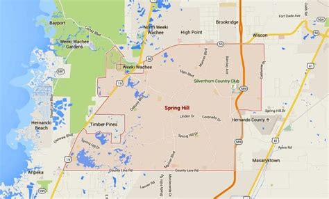 Spring Hill Homes For Sale Map Search - TampaHomesSold.com